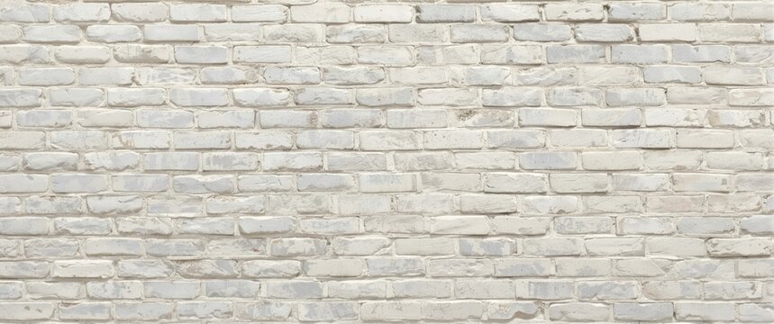 Cream hues and white brick wall art featuring concrete stone texture background in wallpaper, limestone abstract paint, flooring, and homework brickwork or stonework with clean grid, uneven interior