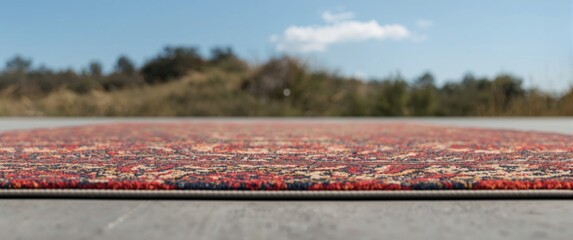 Outdoor rectangular carpet pattern ideas