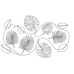 Tropical Line Leaf Harmony