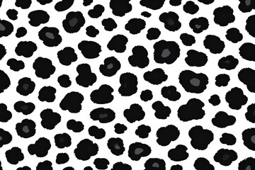 Black and White leopard skin pattern for background