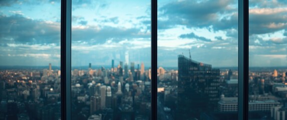 Photograph showing three glass panes