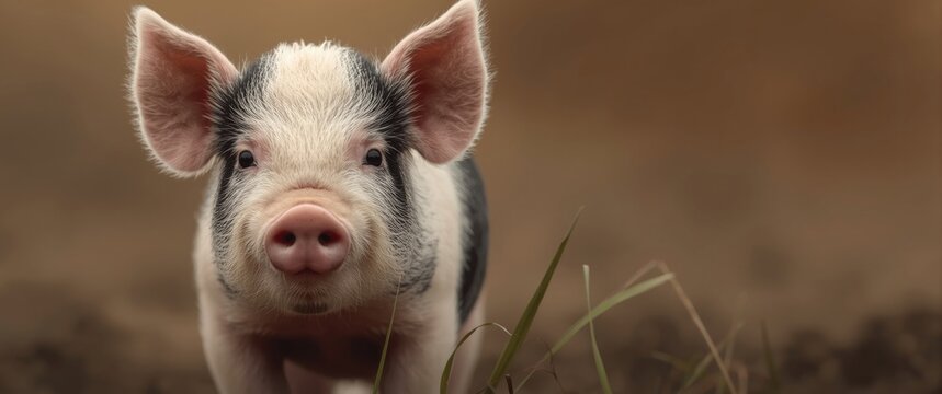Small domestic pig breeds are frequently known as miniature pigs