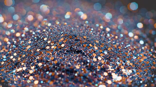 Sparkling Glitter Close-Up - A Mesmerizing Display of Light and Color.