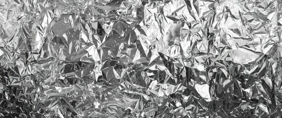 Silver Foil Textured Background