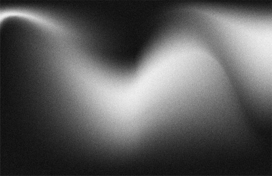Grainy Abstract Black and White Light Gradient Background Texture