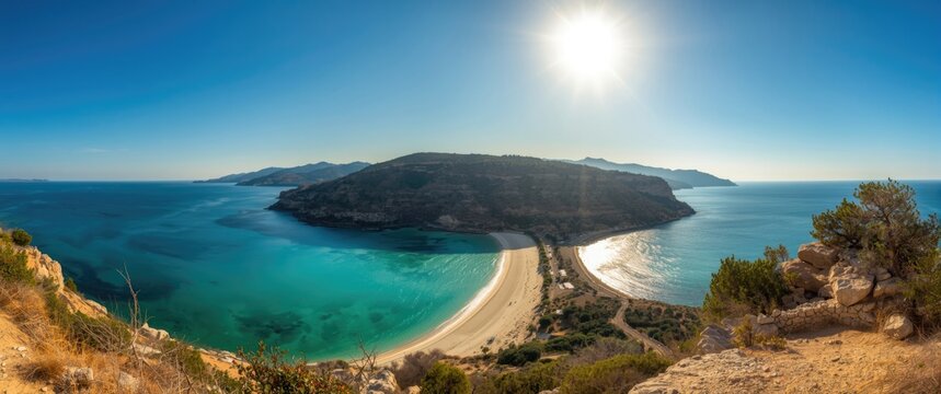 Capturing Long Exposure Shots of Akamas Peninsula in Cyprus from Pegeia Above White River Beach