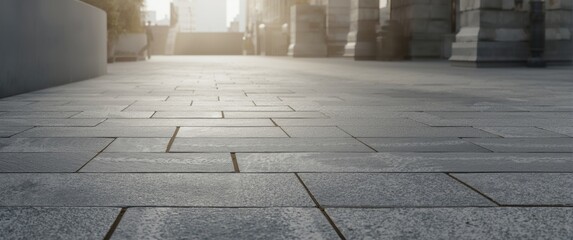 Organic slate tile paving for outdoor spaces