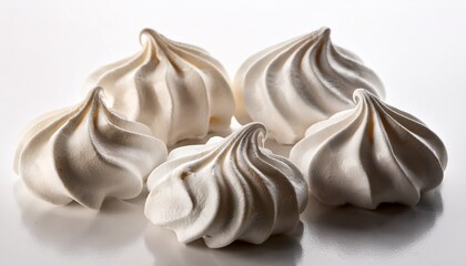 Meringue Sweets On White Surface