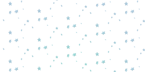A seamless white background with a lovely pattern of blue stars of various sizes	