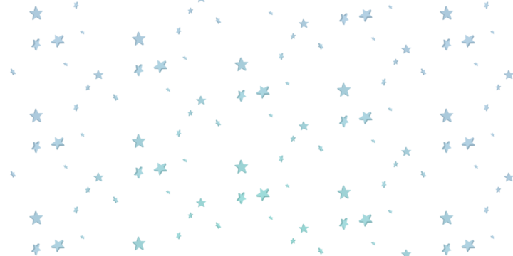 A seamless white background with a lovely pattern of blue stars of various sizes - Powered by Adobe