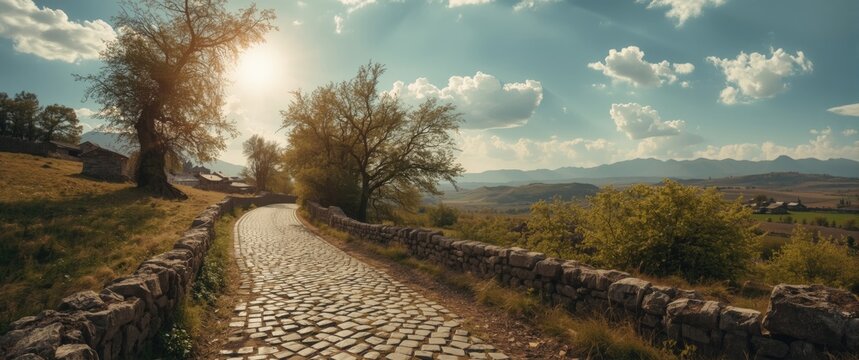 Inside Cek village, an ancient road reveals the rustic allure and historical significance of Quba district
