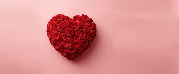 Beautiful heart-shaped arrangement of satin fabric red roses displayed against a light-colored backdrop, perfect for romantic occasions or anniversaries