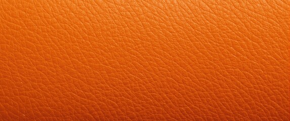 Fototapeta premium Texture Detail of Orange Leather in Closeup View