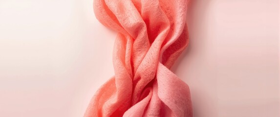 Fototapeta premium Surface of pink felt fabric featuring an abstract textured background