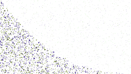 Colorful splatter design isolated on transparent background