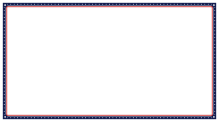 American Flag frame isolated on transparent background. American Flag Style Frame.