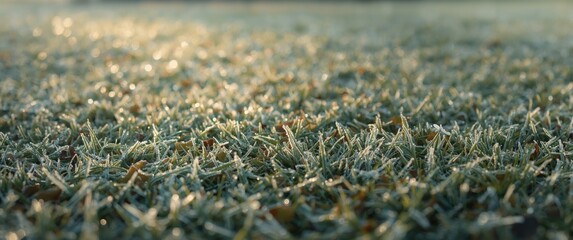 A photo of frosted fall grass