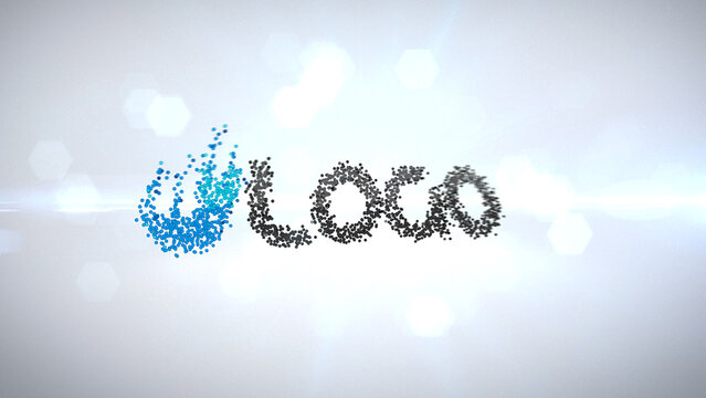 Clean Particle Logo Intro