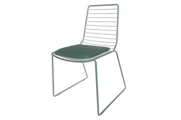 Modern Wireframe Metal Side Chair 3D Model