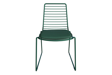 Modern Wireframe Metal Side Chair 3D Model