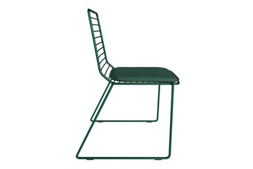 Modern Wireframe Metal Side Chair 3D Model