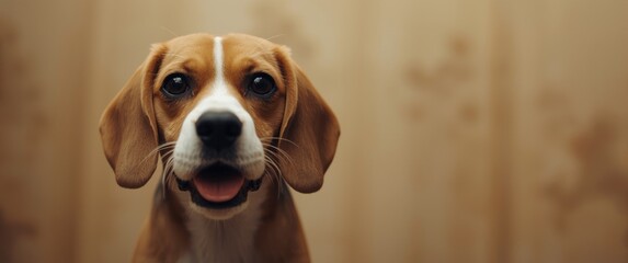 Dog wallpaper with adorable beagle pet