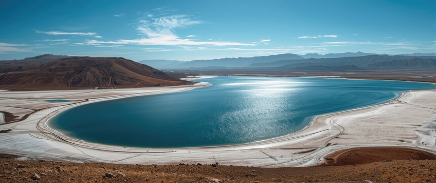 Karapinar's Lake Meke: A crater lake featuring two nested lakes in Konya Province, central Turkey