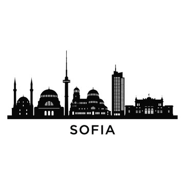 sofi skyline illustration depicting iconic buildings and architectural landmarks