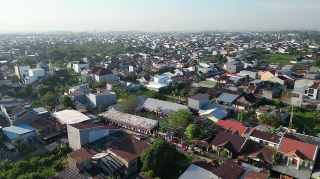 aerial view of the city
