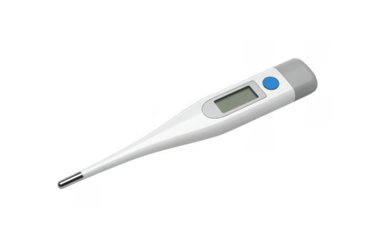 Digital thermometer medical healthcare isolated on a transparent background - Powered by Adobe