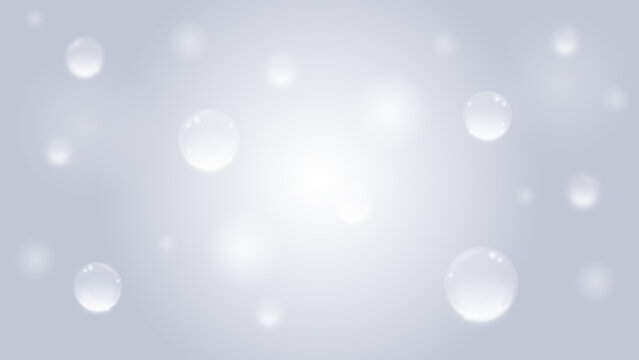 水滴／水と光　潤いのイメージ　water drop　シルバー　RGB作成