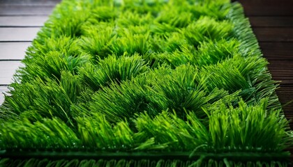 Vibrant Green Artificial Grass Mat