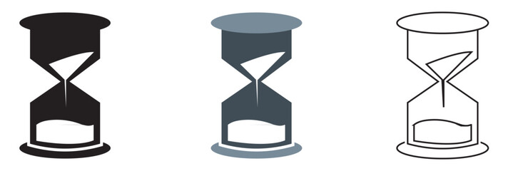 Hourglass icon.  Time and the concept of long-lasting.  vector illustration. EPS 10