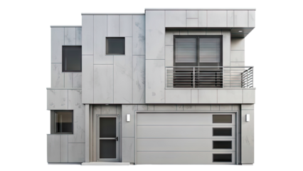 Modern Contemporary House with Garage and Balcony