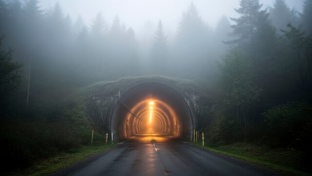 Tunnel light - Powered by Adobe