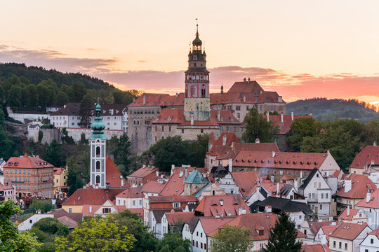Schloss Krumau. Krumau an der Moldau, Budweis, Tschechien