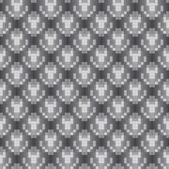 Fototapeta premium black and white square mosaic seamless pattern vector illustration