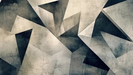 This features a vibrant abstract artwork composed of angular shapes in bold colors. The textures are rich and tactile, creating an intriguing visual effect that invites viewers