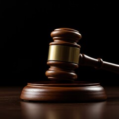 Obraz premium A weighty wooden gavel symbolizes the authority of legislative bodies and judicial decision-making. Essential tool for formal procedural closure ,gavel ,assembly ,power