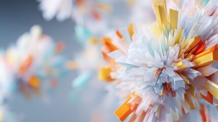 Fototapeta premium Abstract geometric crystal formation