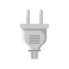 Obraz premium Electric plug flat vector icon design on white background