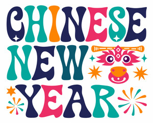Obraz premium Lunar New Year Vector Illustration, Chinese Festival Celebration and Cultural Tradition Concept