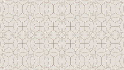 Fototapeta premium a seamless geometric pattern featuring intricate floral and linear motifs in beige tones