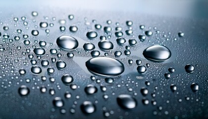 Water Droplets On A Smooth Surface