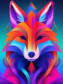 La Volpe, come animale Totemico, si spoglia della sua veste classica e si immerge in un'estetica astratta e contemporanea