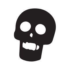 skull on a white background