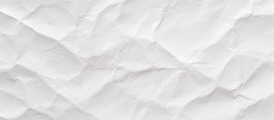Obraz premium Close-up of a crumpled white paper texture with soft shadows and highlights, creating a subtle abstract background.