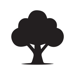 vector tree silhouette
