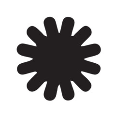 vector snowflake silhouette