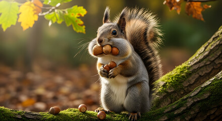 Funny moment of a hungry squirrel © YodiWFlow